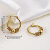 Stainless Steel Retro Elegant And Fashionable Earrings Suitable for Daily Wear Jewelry Accessories, Ideal Choice for Women'S Valentine'S Day Gifts