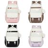 Casual Large Minimalist Capacity Backpack With Color Blocking Design For Daily