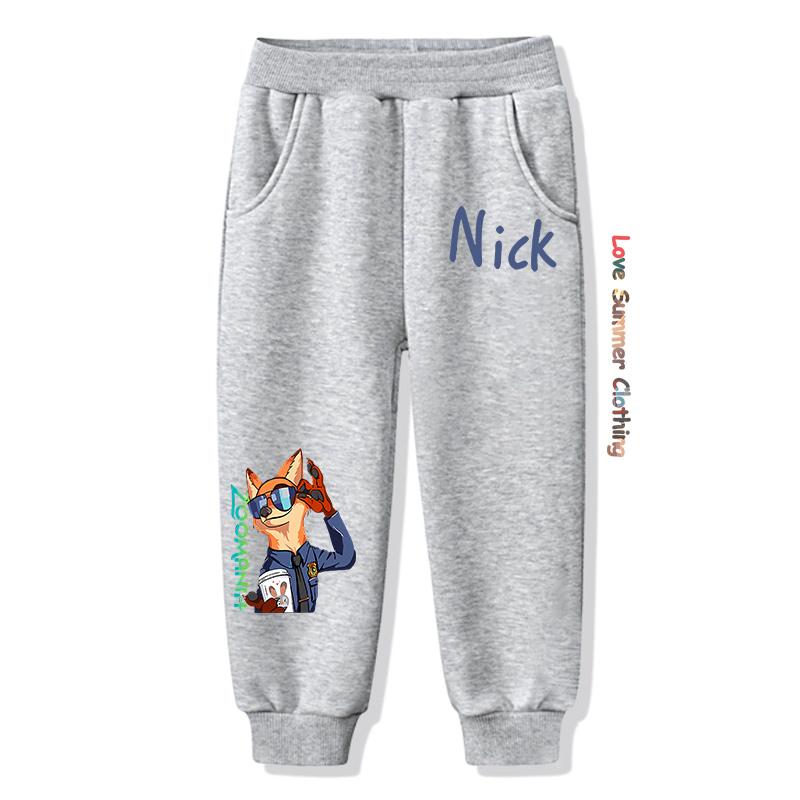 Nick Judy HD Print Kids Hoodie Zootopia Casual Unisex Pullover for Boys Girls 4-14 Years Winter Clothing Kid Hoodie Boys Sweatshirts
