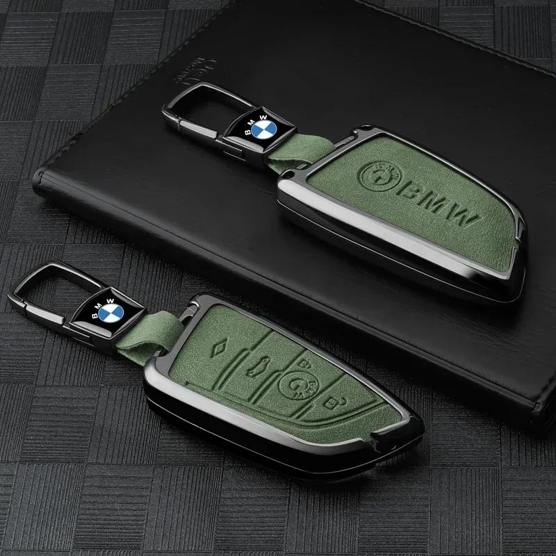 

New Zinc Alloy Car Key Case Cover for BMW 7 Series X1 X3 X4 X5 F15 X6 F16 520 525 G30 G11 F48 F39 f30 118i 218i 320i Car A