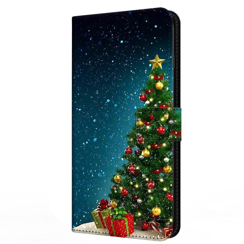 Leather Case For Honor 300 Honor300 Ultra Card Stand Book Cover For Magnetic Wallet Phone Bumper Merry Christmas Shell Flip Para