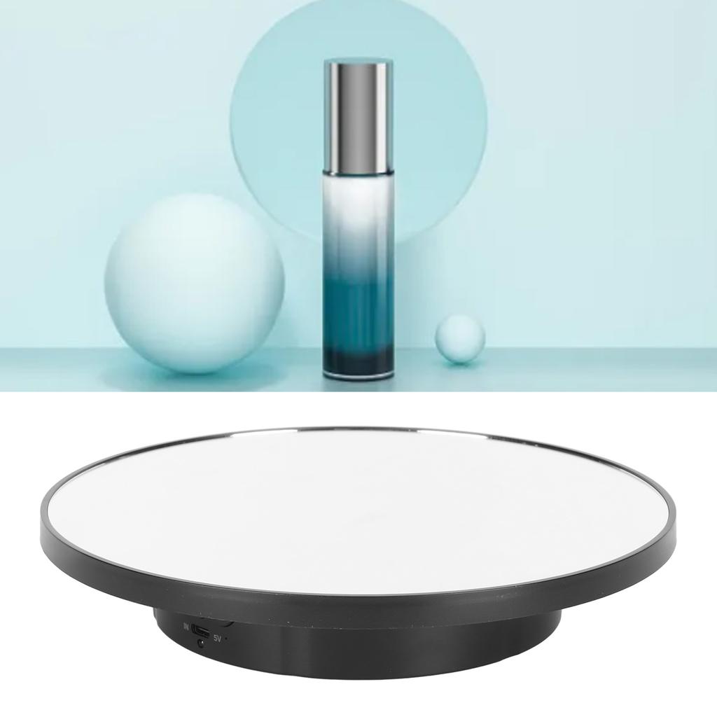 Rotating Display Stand 2 in 1 Automatic 360 Degree Electric Turntable with Remote Control for Photography Product Jewelry
