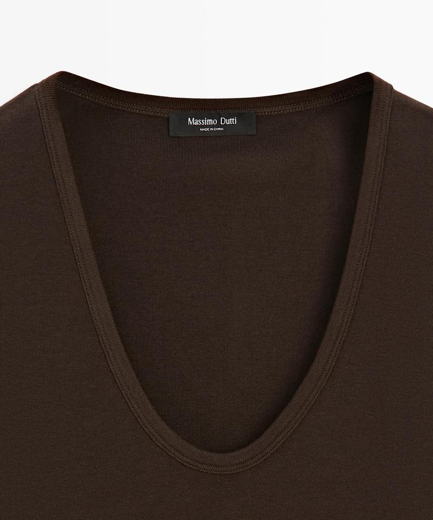 Masimodutti V-Neck Sleeveless T-Shirt
