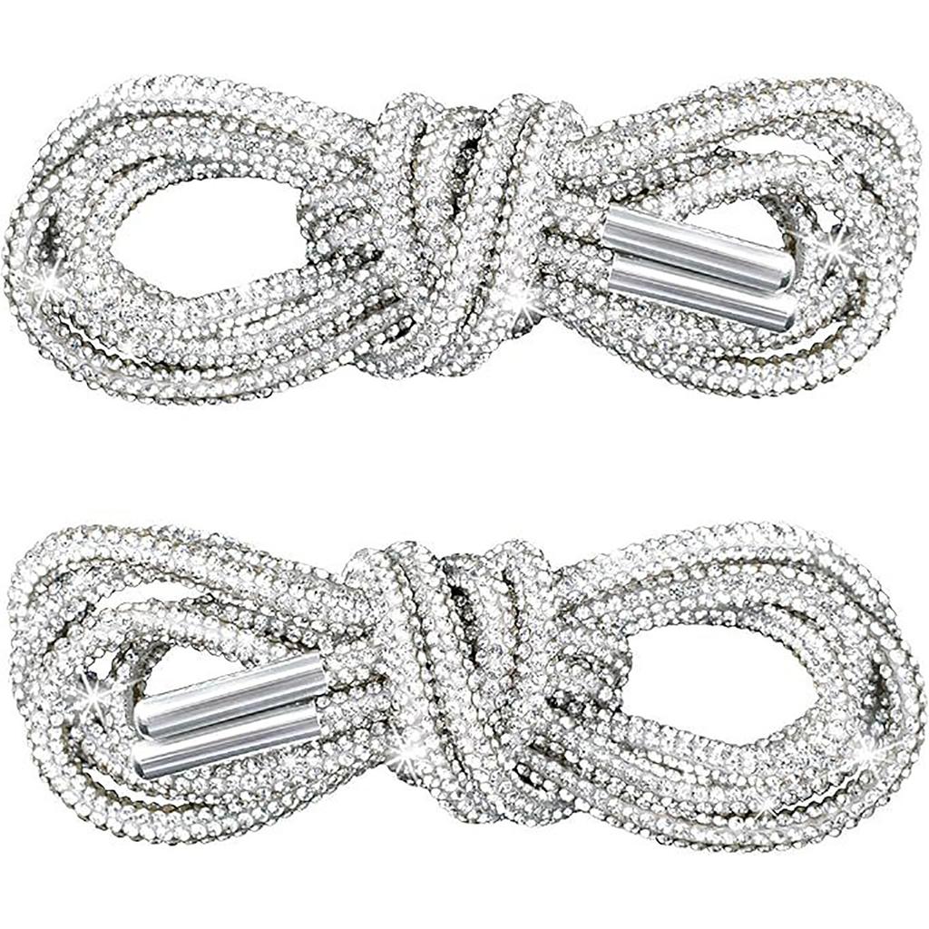 Strassrep Skosnören, Glittrande Skosnören För - 2ST Strass Bling Skosnören, Bling Runda Skosnören Dragskosnöre Ersättningsaccessoarer 120cm