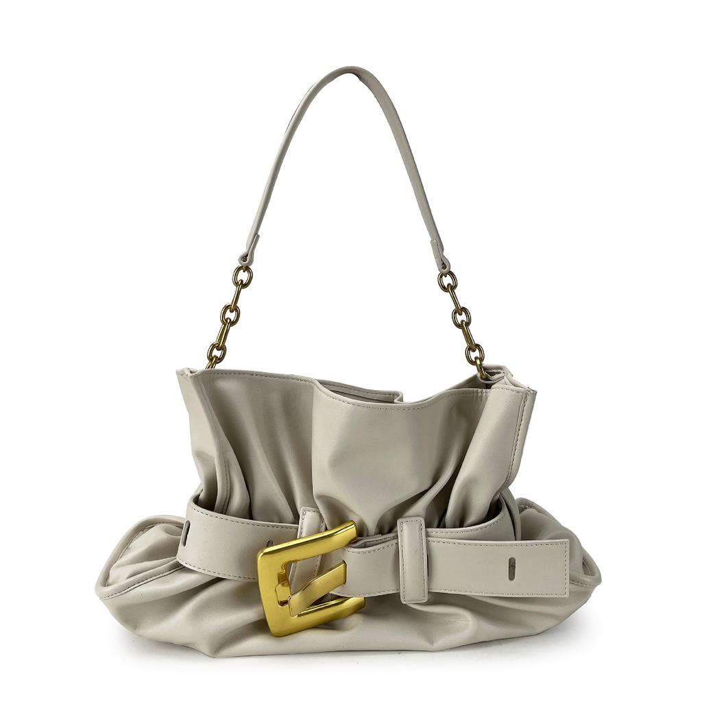 2025 New Niche Design Pleated Bag Women's Bag Stylish Armpit Bag Premium Texture Single Shoulder Crossbody Small Square Bag