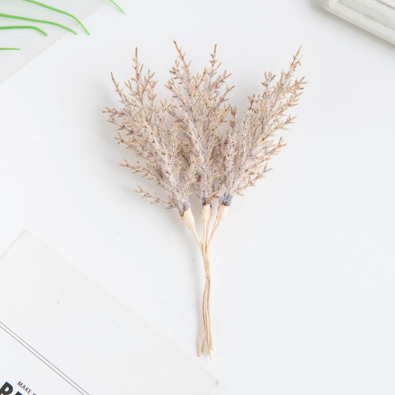 

A bundle(6pcs) Artificial Plants Golden Silvery Fake Branch Christmas Tree Wreaths Home Box Accessories Wedding Arch Decorations кавовий