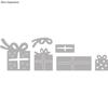Kit Gabarits de découpe: Presents, 0,9x2cm-2,1x2,9cm, sct.-LS 6pces