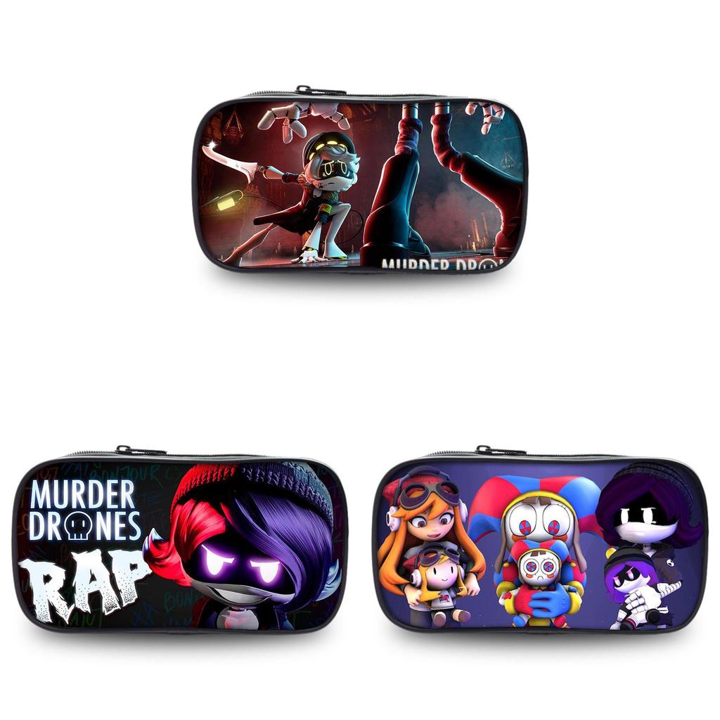 Oxford Fabric Murder Drones Uzi Plush Pencil Case For Anime Fans**