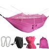 Lightweight Nylon Hammock With Mosquito Net Camping Hiking Outdoor Single Double Use Portable Travel