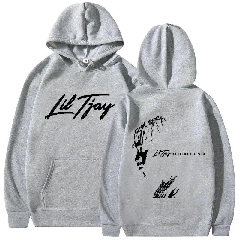 Rapper Lil Tjay Destined 2 Win Musikalbum Print Pullover Hoody Damen Sweatshirts Hoodies y2k Kleidung Herbst Winter Unisex Hoodie Unisex