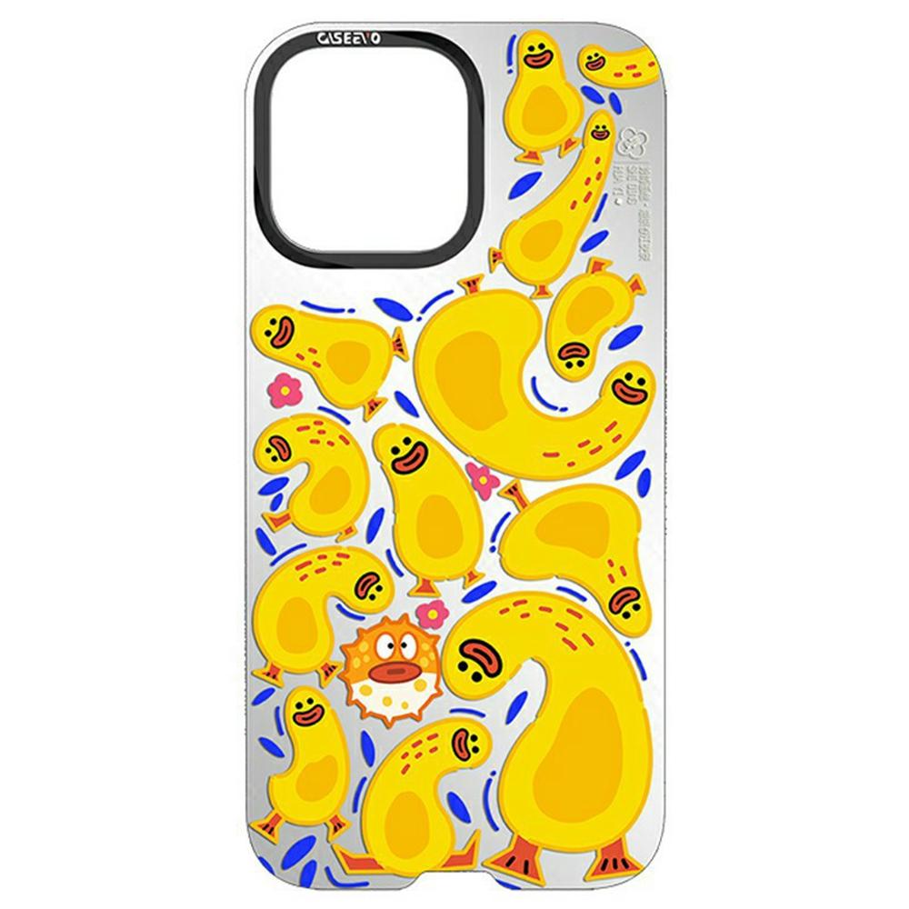 CASEEVO For iPhone 15 Pro Case Compatible with MagSafe TPU Acrylic Phone Cover with Poetic Illustration Backplate