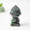 Tree Resin Craft Monkey King Statue With Natural Water Crystal For Home Decoration And Collectors