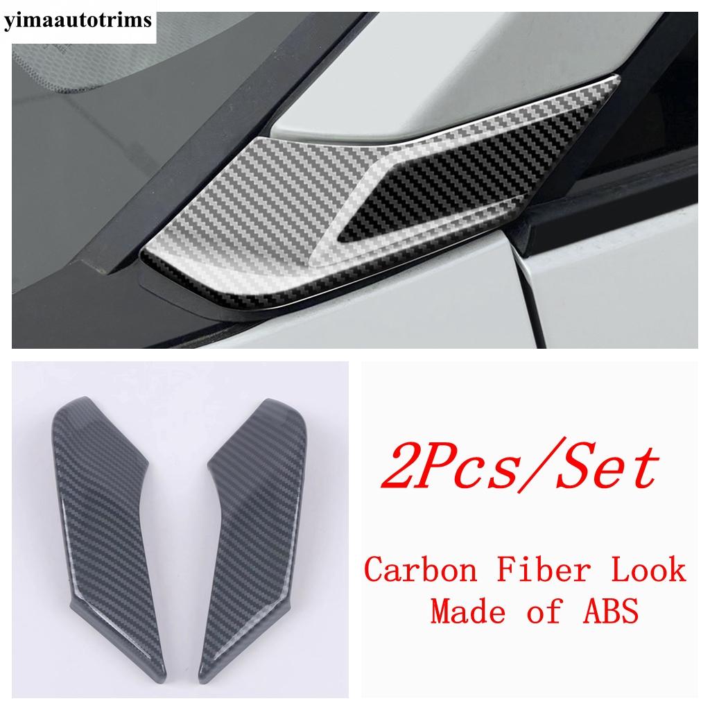 Car Window A Pillar Side Triangle Panel Column Frame Cover Trim ABS Chrome Accessories For Toyota Corolla Cross XG10 - 2025
