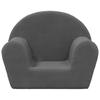 Children S Sofa Anthracite Soft Plush