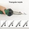 1PC Welding Nozzle Speed Welding Tips Triangular Nozzle for PVC Plastic Hot Air Blower Triangle Speed Nozzle Welding Soldering