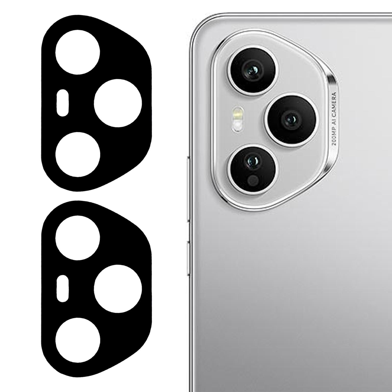 

2 шт. для Honor 400 Pro 5G (Глобальный) Защитная пленка для объектива камеры с шелкографией, 3D-изогнутый край A