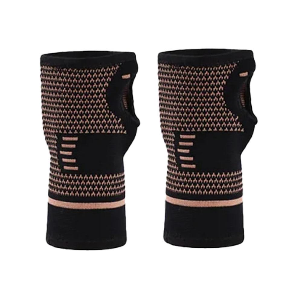 Copper Fiber Wrist Brace Support for Gym Tennis Powerlifting Elastic Sport Bandage Hand Fitness Wrap