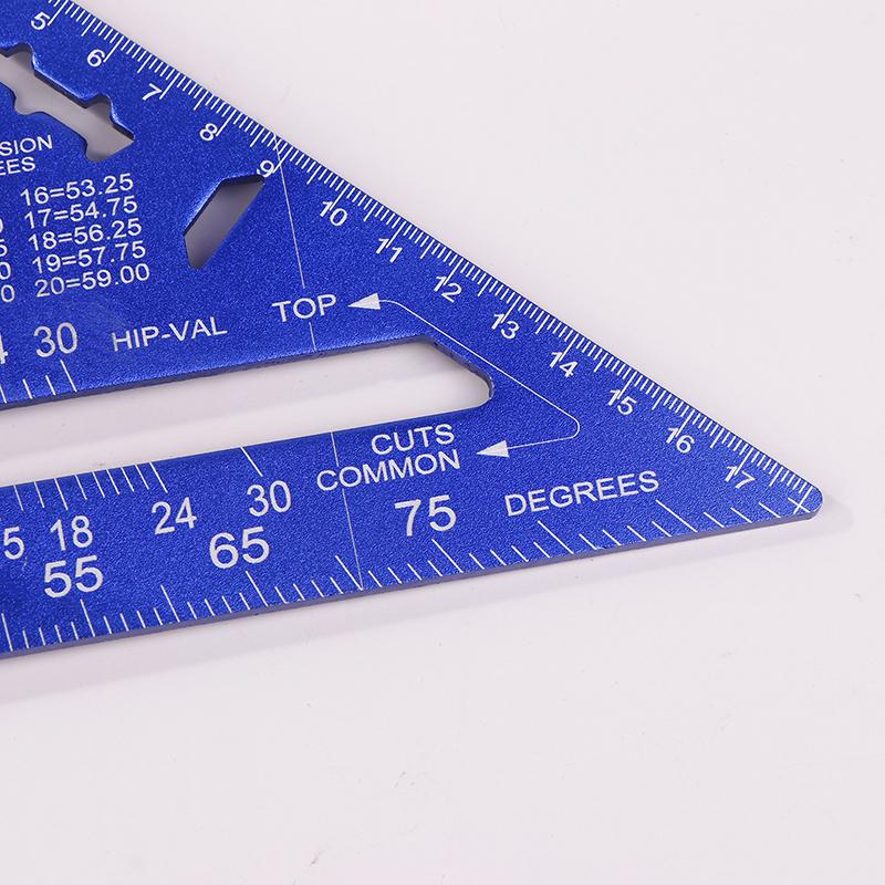 7-Inch Metric Woodworking Aluminum Alloy Triangle Gauges Right Angle Ruler Measuring Gauging Tools High Precision Marker Ruler