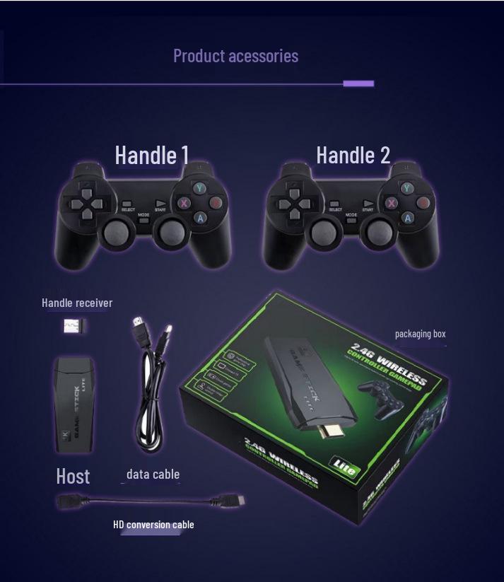 M8II Retro TV Game Console: Classic Arcade with Wireless Dual Controllers