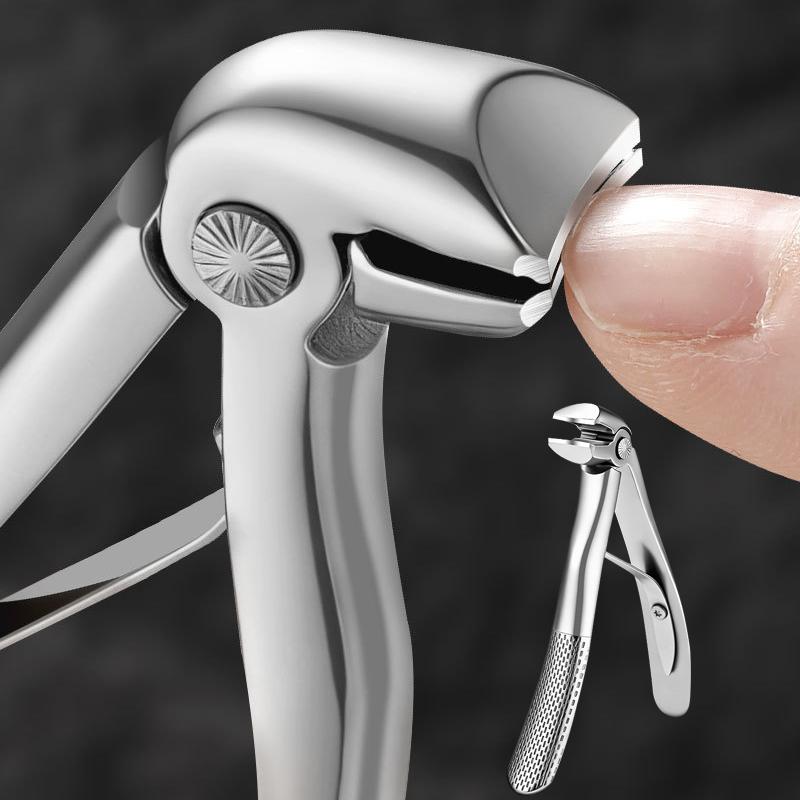 Curved Nail Clippers with Large Opening Anti-splash Storage Nail Clippers for Thick Toenails Heavy Duty Manicure Scissor Tools Easy To Clean Unisex