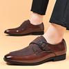 Fashion Brown Business Men's Leather Shoes Designer's Versatile and Trendy Styles Outdoor Leisure Party Office and Wedding Plus Size -48