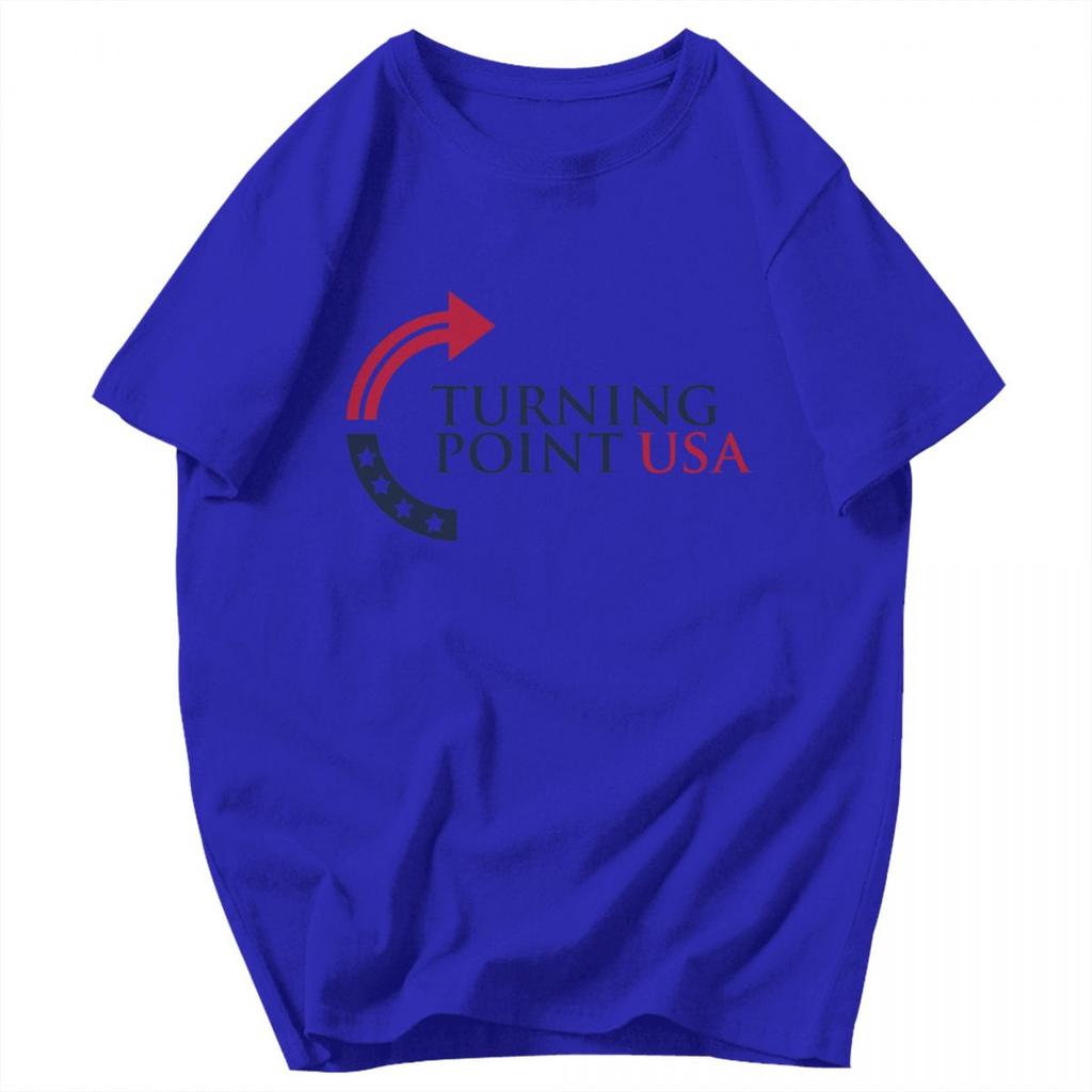 Men T Shirt Turning Point USA Fun Gifts Y2K Graphic Customized Unisex Clothing T Shirts