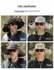 Solar-Charging Wide Brim Fisherman Hat with 3-Speed Fan for Cooling and Sun Protection