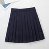 Original Japanese School Style A-Line Pleated Midi Skirt for Women