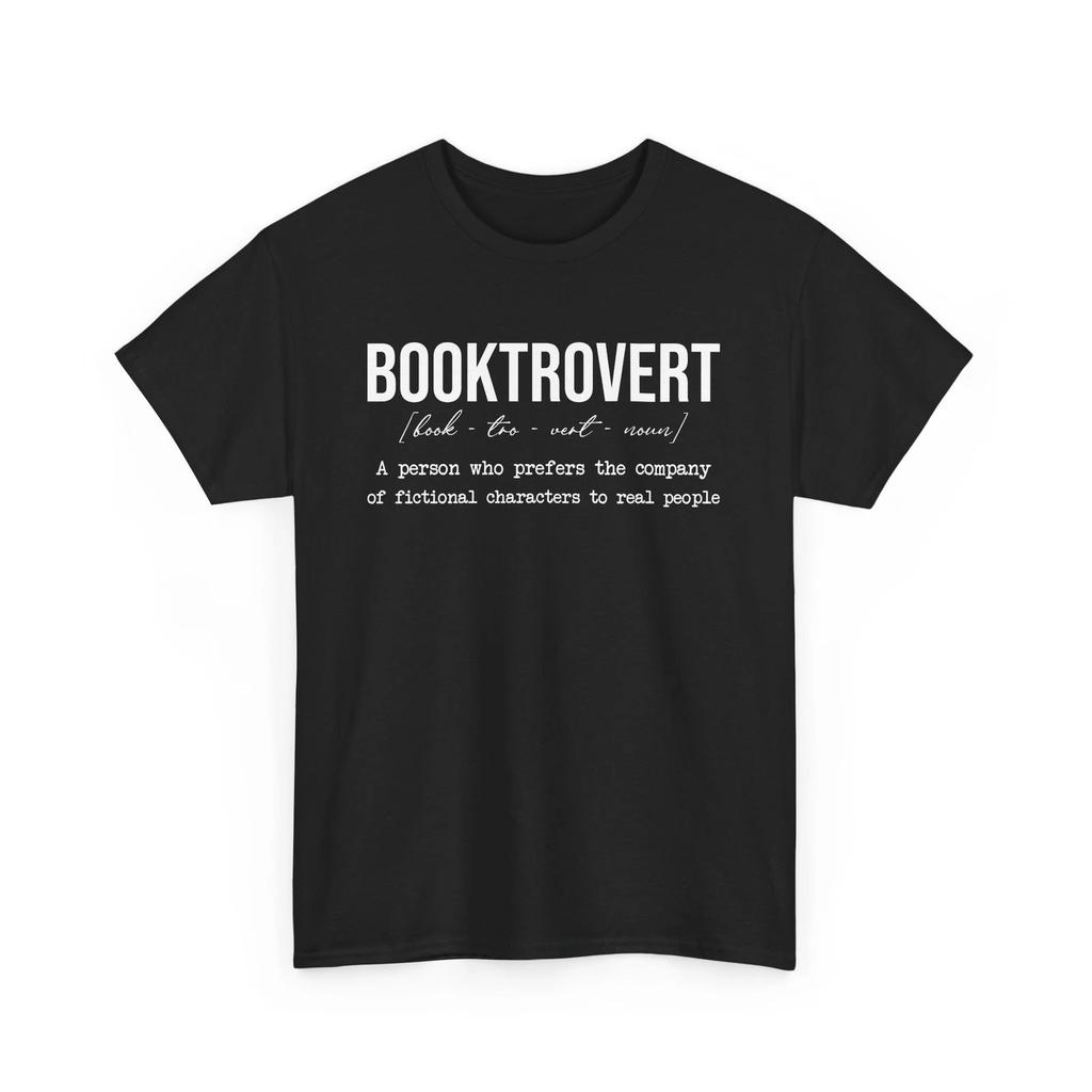 T-shirt da amante dei libri Top Magliette Unisex | Divertente Maglietta da Lettura | Definizione di Booktrovert T-shirt Top Magliette Unisex
