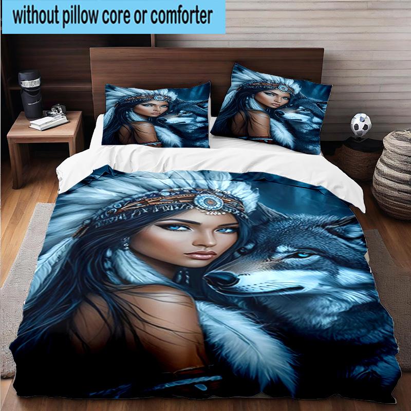 Dragon Queen's Majesty 3pcs Bedding,Including 1pc Duvet Cover And 2pcs Pillowcases Perfect for Christmas,Ideal for Bedroom, Dormitory