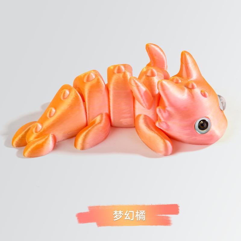 10cm 3D Printed Toys Simulation Doll Fish Realistic Eyes Body Joints Movable Children Toys Gifts Home Decoration