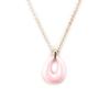 Altesse [L2136] - Collier acier 'Chorégraphie' céramique rose
