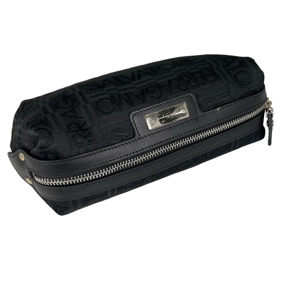 Salvatore Ferragamo AU-22 A266 Pouch black Women used