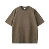 Men's Trendy 260g American Retro Washed Distressed Batik T-shirt - Pure Cotton, Snowflake Short Sleeve