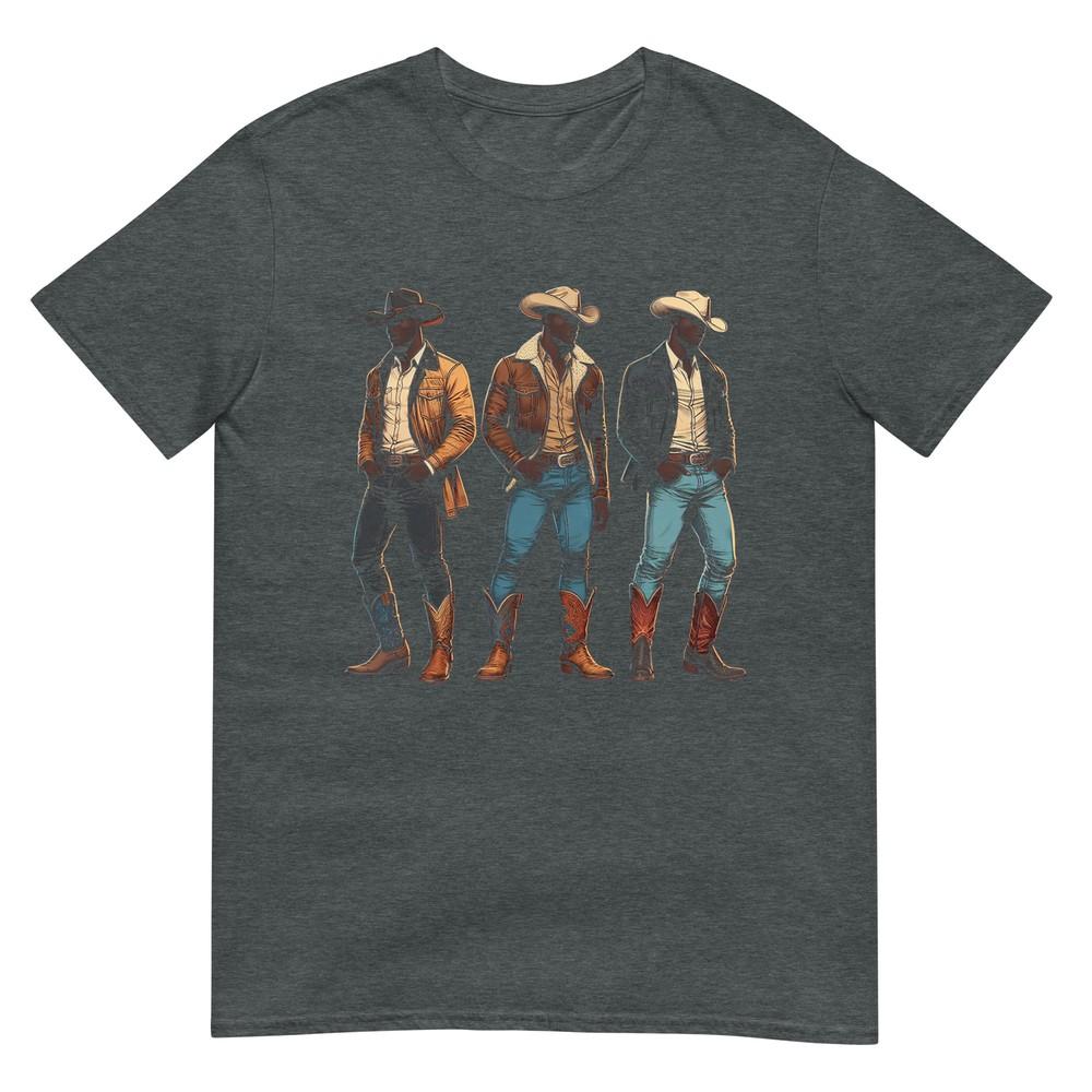 Black Cowboy Western Rodeo Melanin Black History Texas Unisex Tshirt