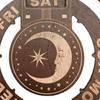 Moon Phase Display Rotating Calendar 12.01X10.83in Desk Calendar  Living Room Decor