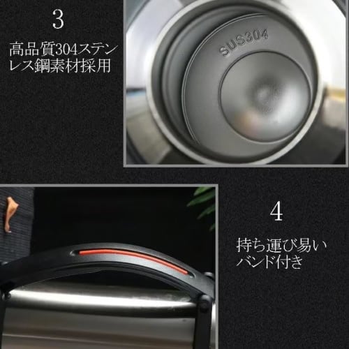 Large Capacity Water Bottle for Adults (5.2L, 4L, 3L, 2.5L, 2L, 1.6L, 1.2L) with One-Touch Operation, Vacuum Insulation, Keeps Hot or Cold, Sports Jug