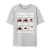 Funny Tractors Lover 6 Things I Do In My Spare Time Tractor White T Shirt Men Natural High Quality Valentines Day