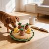 Plush Sweet Potato Dog Toy With Squeaker For Active Pets