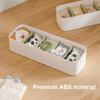 Drawer Storage Box, with Removable Partition Panel Container, Stackable Space Saving Storage Bin for Household