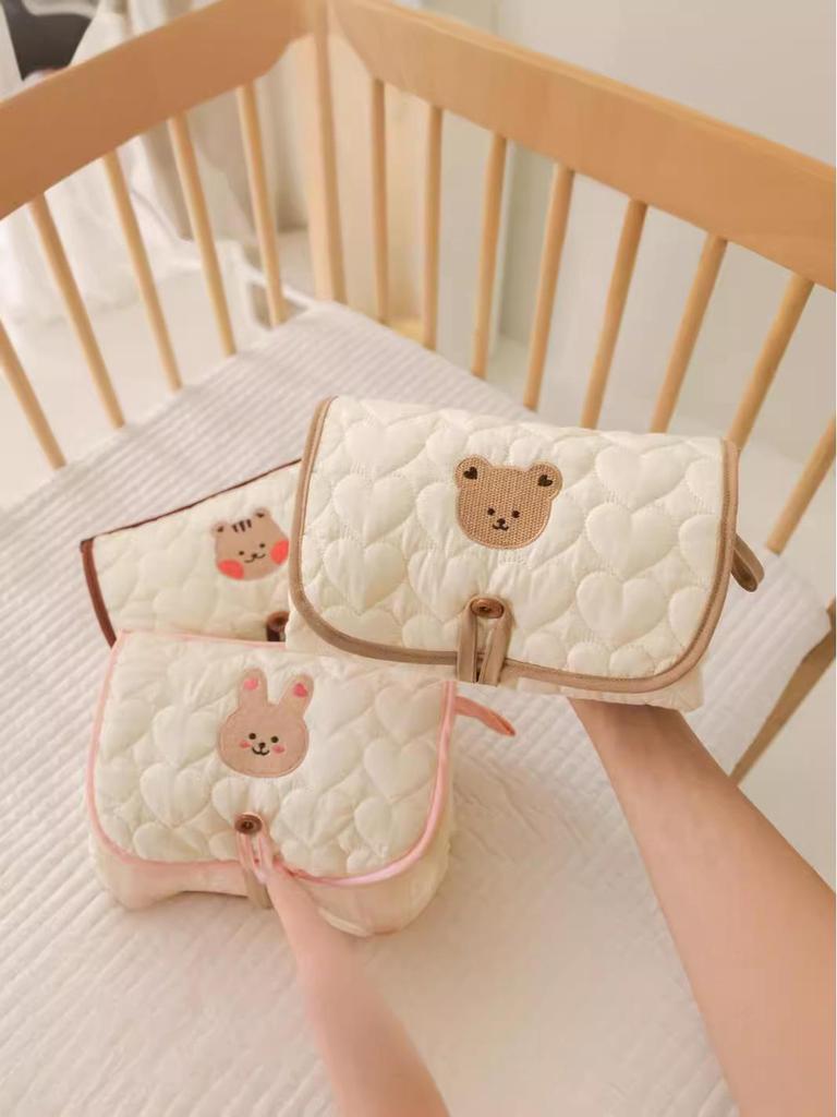 Portable Waterproof Foldable Diaper Bag with Diaper Pad for Travel