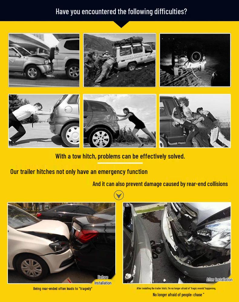 Compatible Tow Hook for JEEP Wrangler BJ40L: Off-road Rogue Tow Bar & Rear Hook