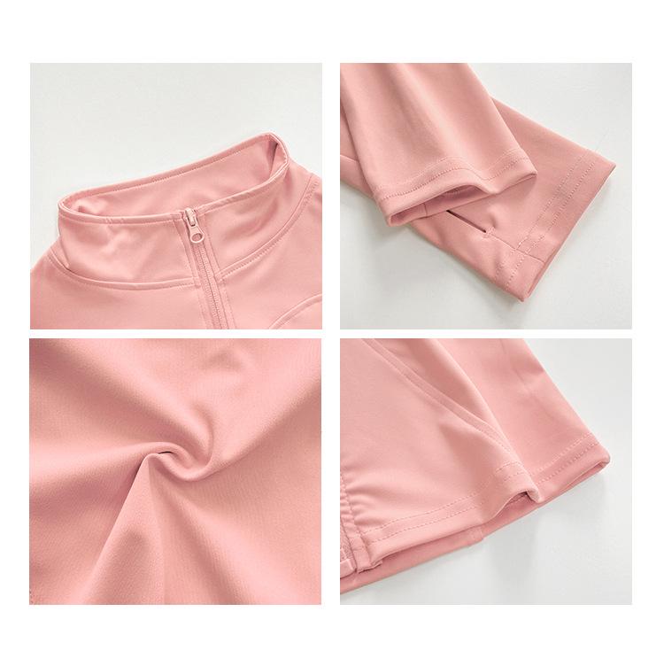 Damska kurtka do jogi z długim rękawem, szybkoschnąca, do biegania i fitnessu
