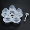 Hard Boil Eggs Without for Shell Egg Poacher Cups Non-stick Egg Dividers Molds 5