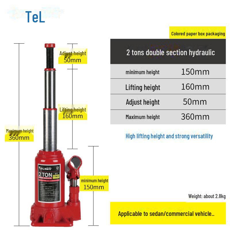 Hydraulic Car Jack for Off-Road Tire Changes (2T/3T)