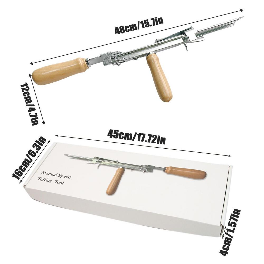 Tufting Tool Handheld Cut Pile Rug Weaving Tool Manual Punch Needle Speed Adjustable Rug High Speed Rug Making Tool