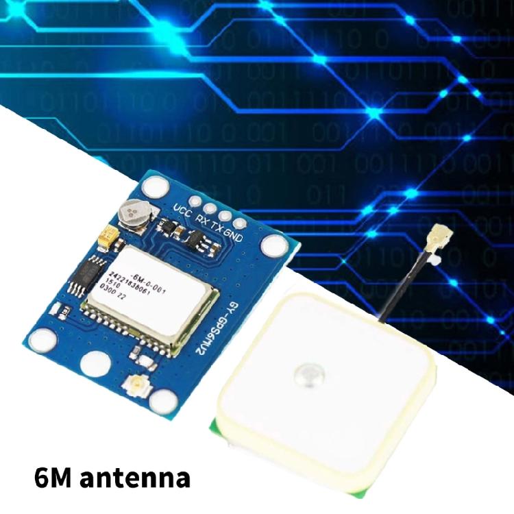 GY-GPS6MV2 Signal Module 25x25mm Lareg Antennae with EEPROM and Backup Battery for Drones Enthusiasts
