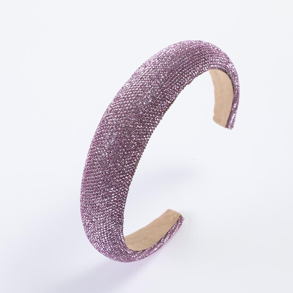 Full Of Diamonds, Super Glitter Temperament Headbands, Fashionable And Versatile, Colored Diamonds, Pressed Headbands, Simple Personality