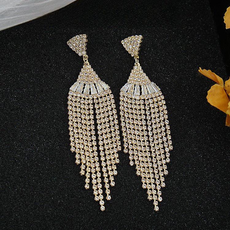 

Шикарные европейские и американские серьги с кисточками - Звездный стиль, Высококлассный и Драматичный дизайн