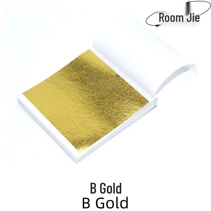 Gold and Silver Freeze-Resistant Foil Paper for DIY, Crystal Epoxy, and Nail Art, 9x9cm
